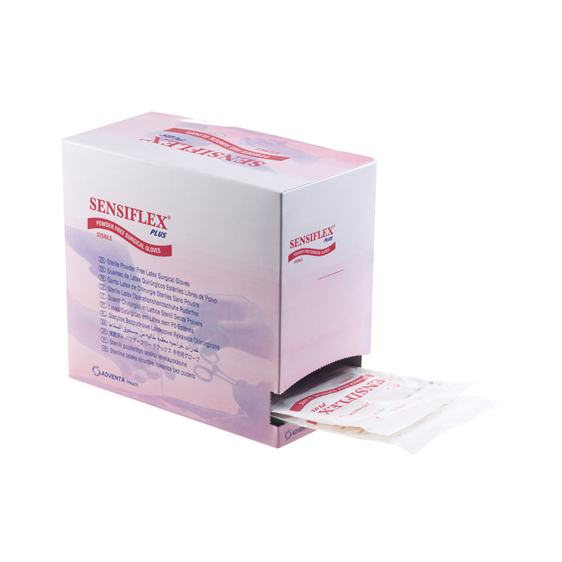 Sensiflex Latex Gloves Powder Free 8.5 50 Pack