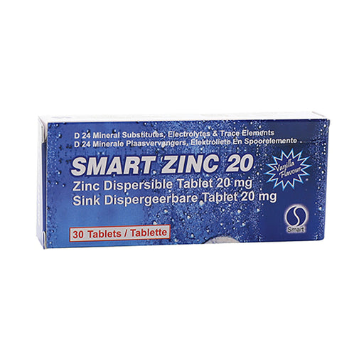 Smart Zinc 20mg 30 Effervescent Tablets