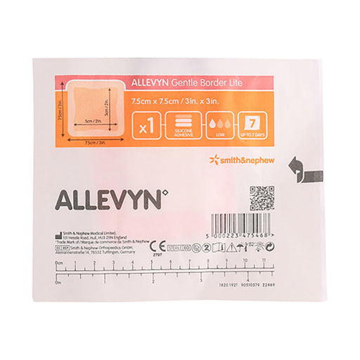 Smith & Nephew Allevyn Gentle Border Lite 7.5 x 7.5cm 1 Unit