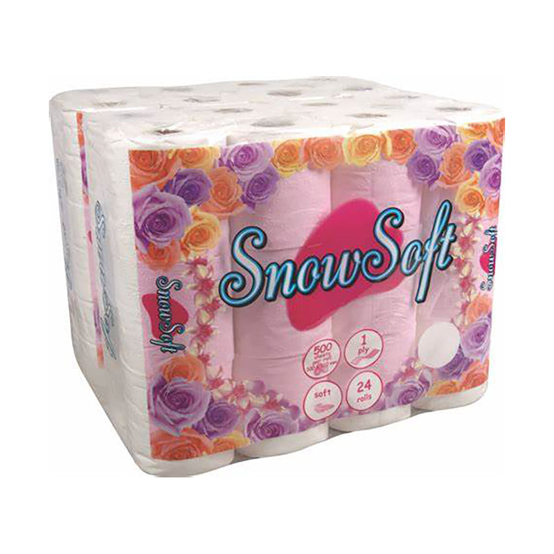 Snowsoft 1 Ply Virgin Paper Sheet 48 Pack