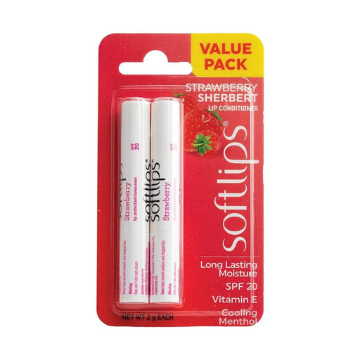 Softlips Lip Balm Strawberry Sherbet Duo Pack 2g