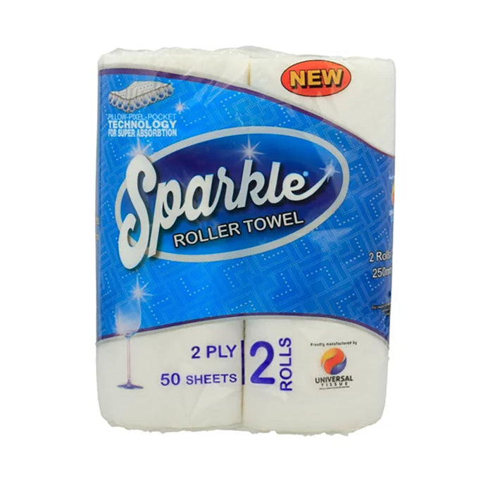 Sparkle 2 Ply Roller Towels 2 Pack