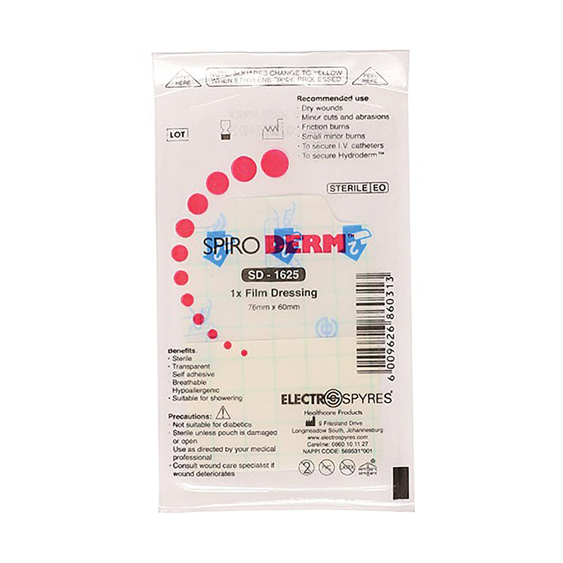 Spiroderm Butterfly Dressing 60 X 70mm 1 Unit
