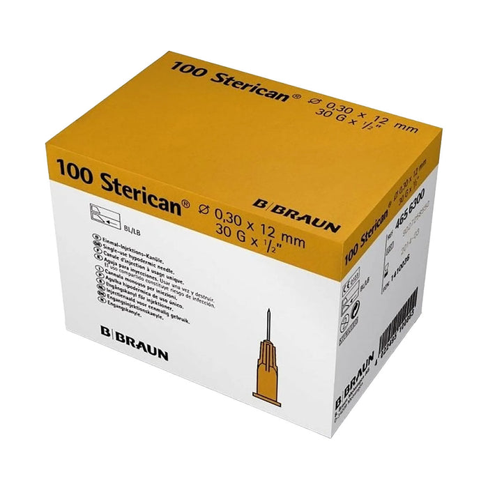Sterican Needle 30g x 12mm Light Yellow 100 Pack