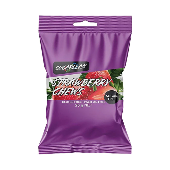 Sugarlean Strawberry Chew Snack Pack 30g