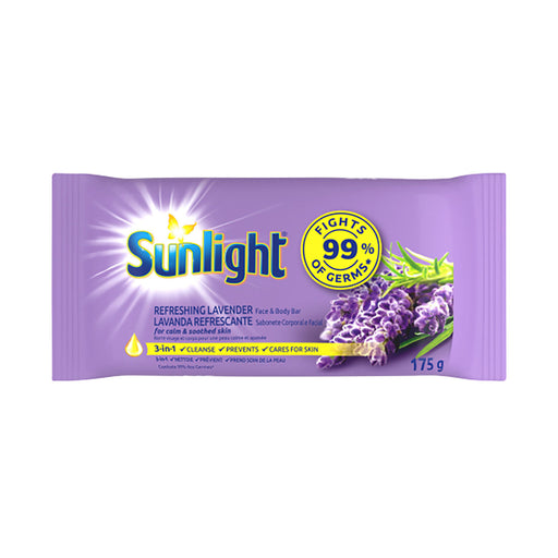 Sunlight Cleansing Face and Body Bar Soap Refreshing lavender 175g