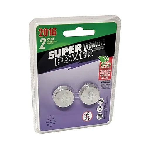 Super Power 3v Lith Button Cell 2 Cr2016