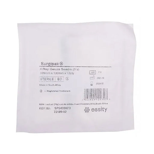Surgipak Gauze X Ray 100 x 100mm Ste 5 Pack