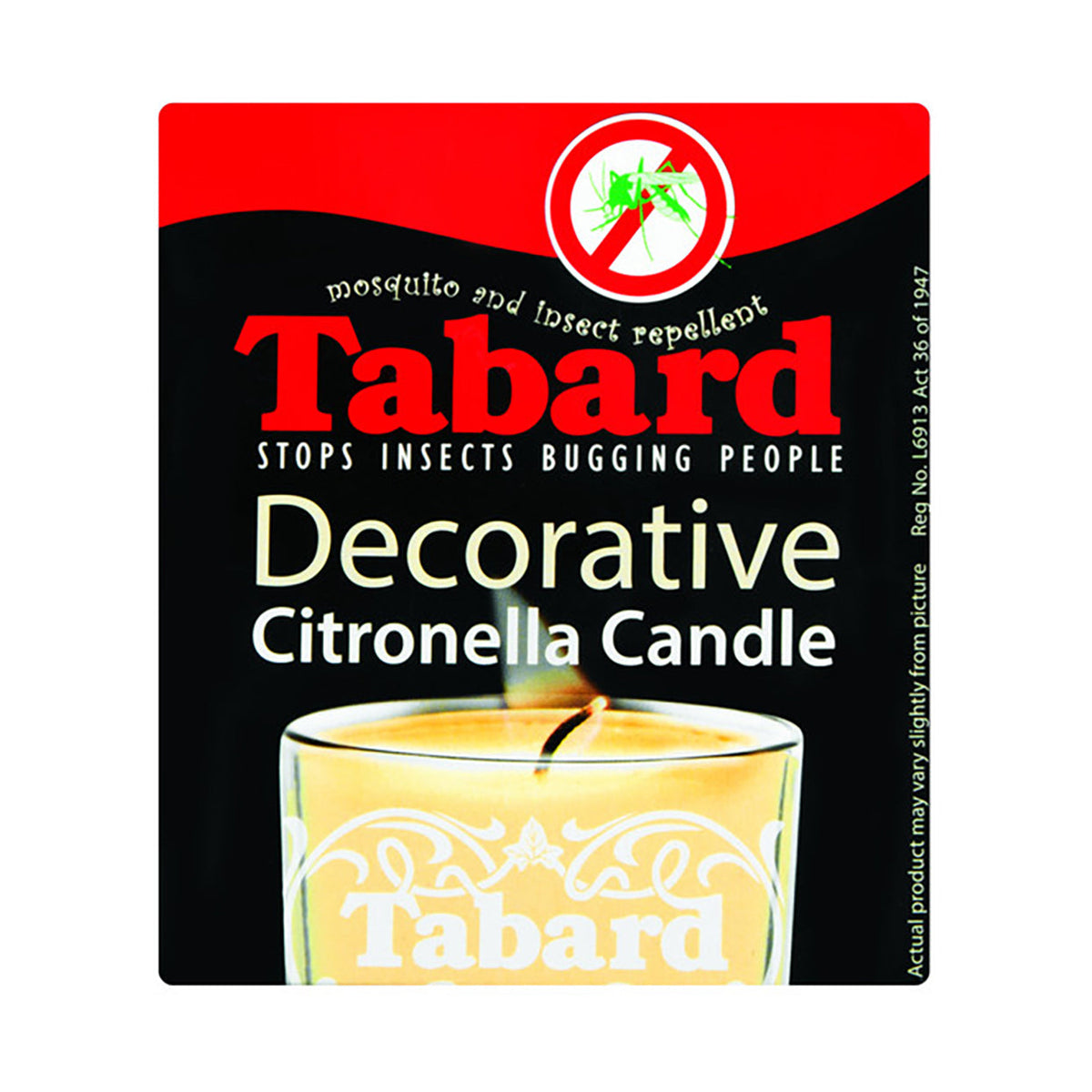 Tabard Citronella Glass Candle - Med365