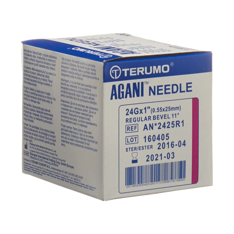 Terumo Needle 24g x 25mm Violet 100 Pack