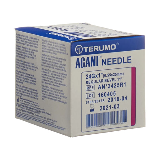 Terumo Needle 24g x 25mm Violet 100 Pack