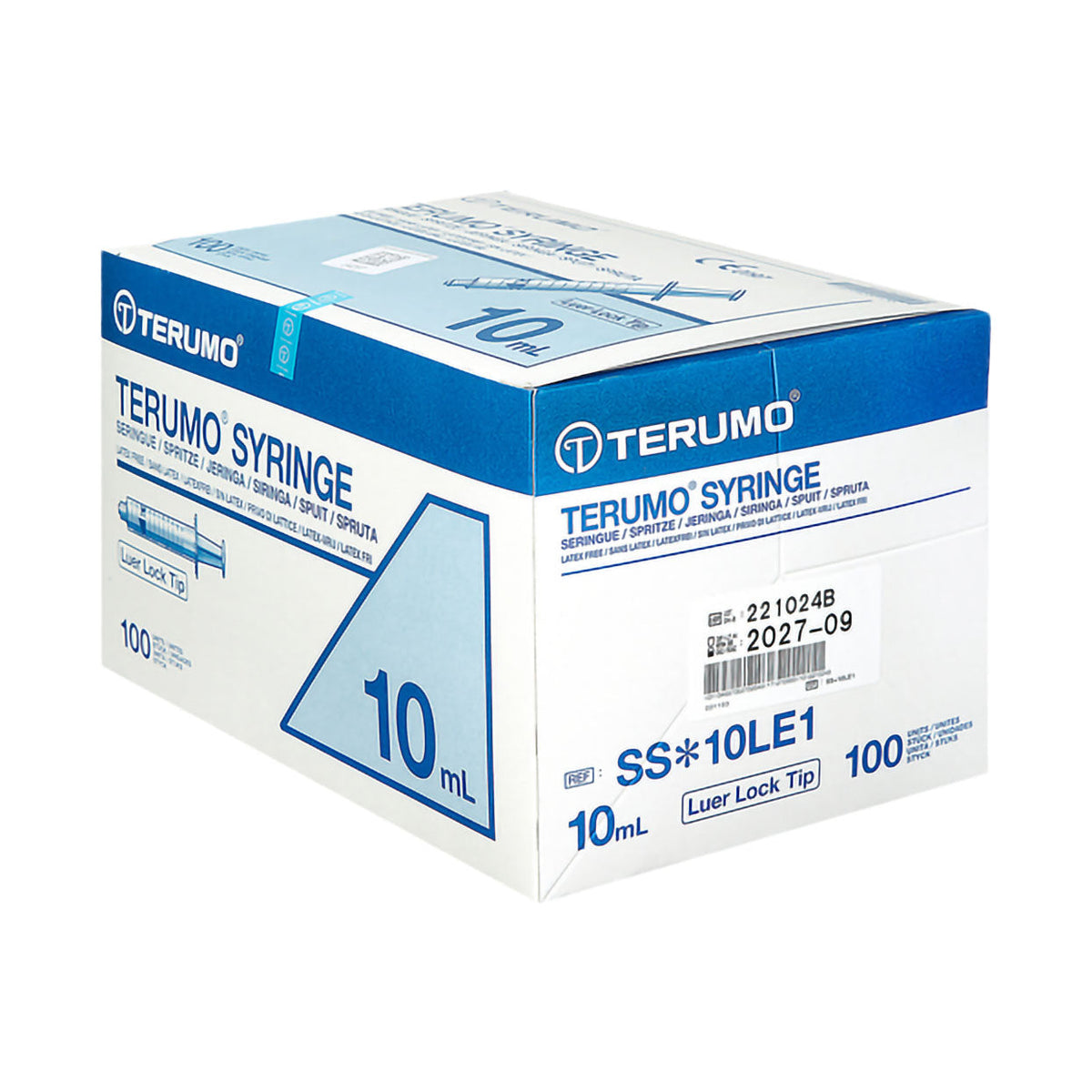 Terumo Syringe 10ml 3 Part Luer Lock 100 Pack - Med365