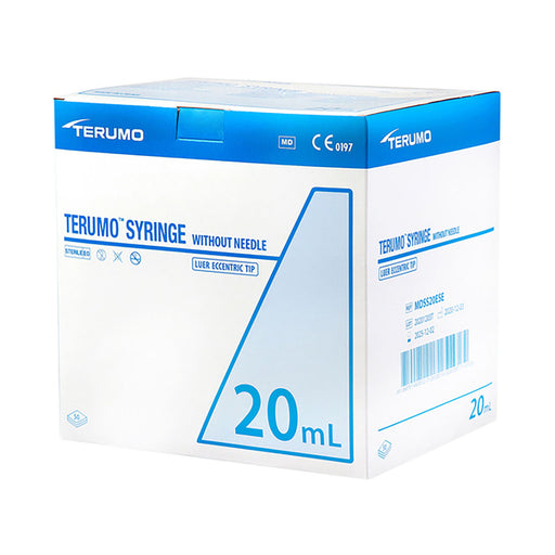 Terumo Syringes Luer Slip Eccentric 20ml 50 Pack