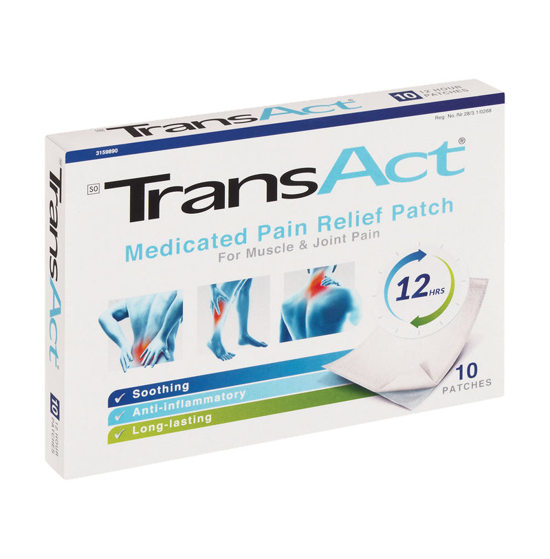 Transact Medicated Patches 10 Patches
