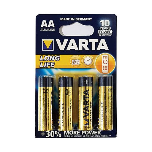 Varta Battery Alkaline Long Life AA 4 Pack