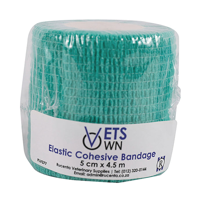 Vets Own Cohesive Bandage 5cm x 4.5m Green