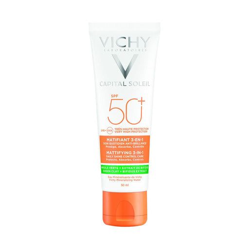 Vichy Capital Soleil Mattifying 3 In 1 Daily Shine Control Care SPF50 50ml