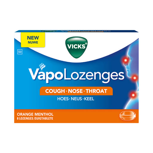 Vicks Vapolozenges Orange 8 Lozenges