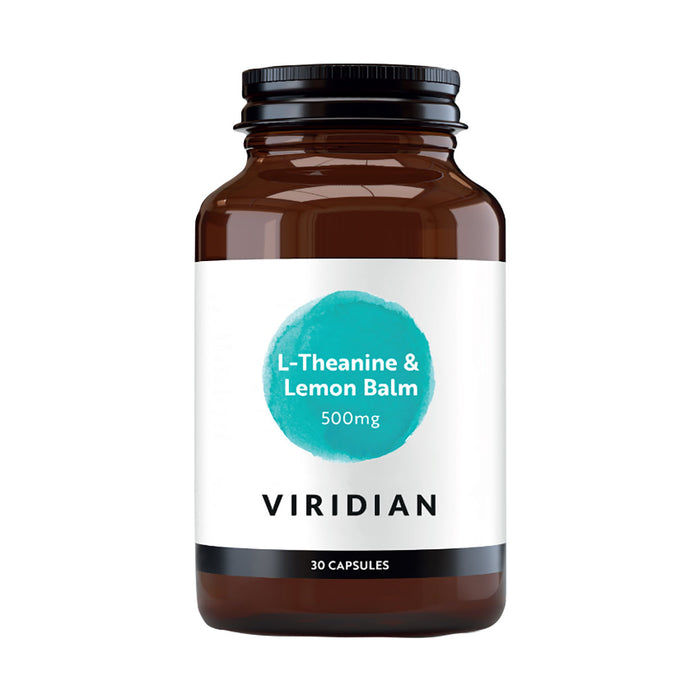 Viridian L-Theanine 200mg & Lemon Balm 30 Veggie Capsules