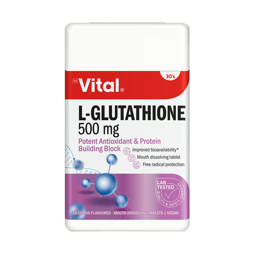 Vital L-Glutathione 500mg 30 Tablets