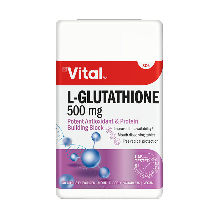 Vital L-Glutathione 500mg 30 Tablets