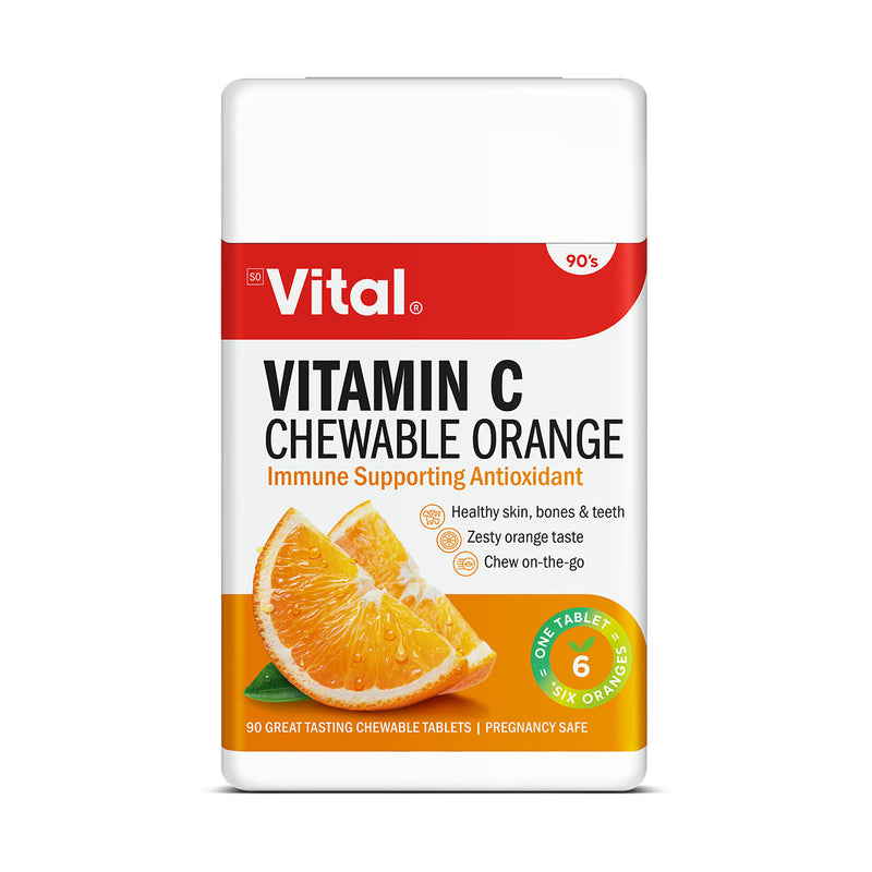 Vital Vitamin C Chewable Orange 90 Tablets