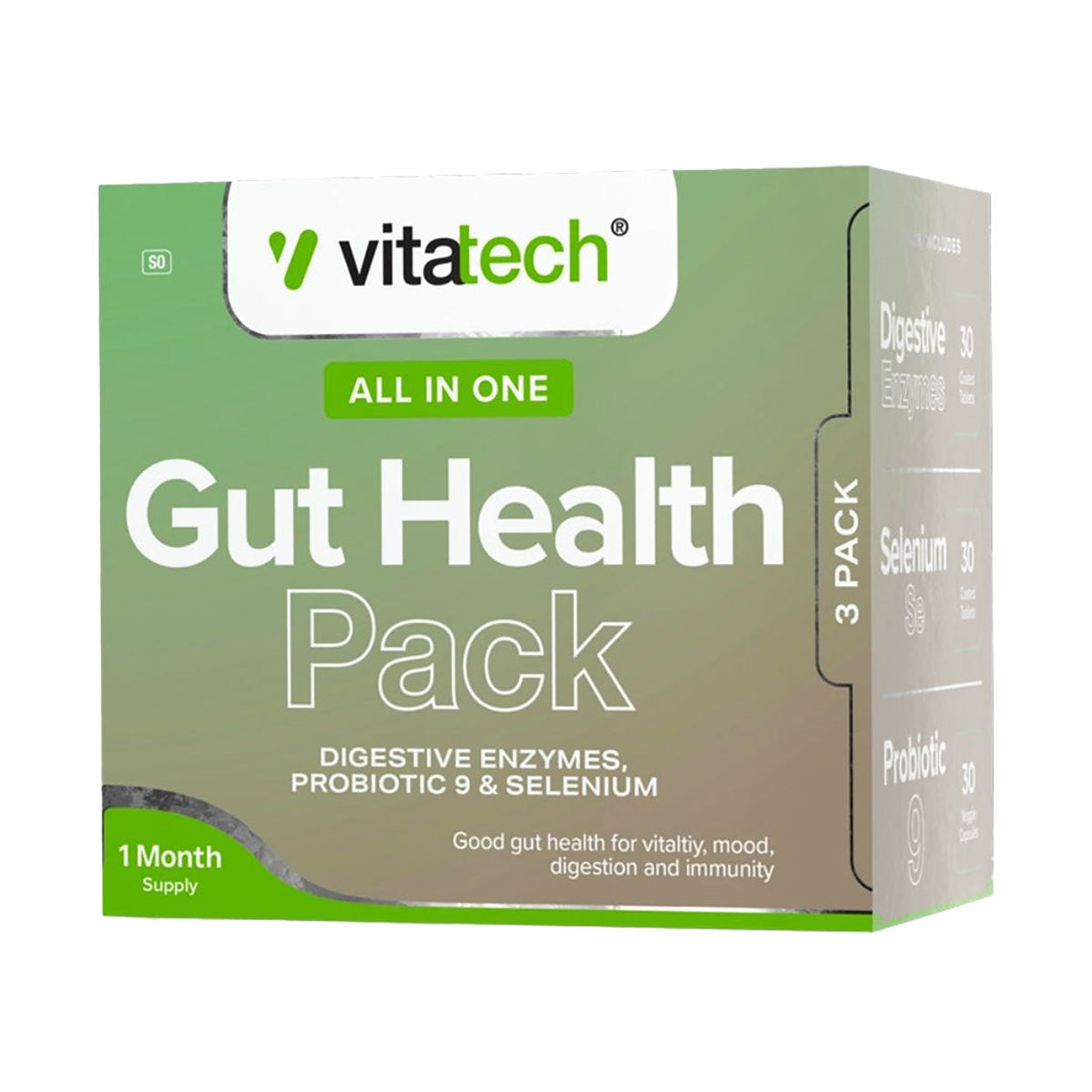 Vitatech Gut Health Pack 90 Tablets - Med365