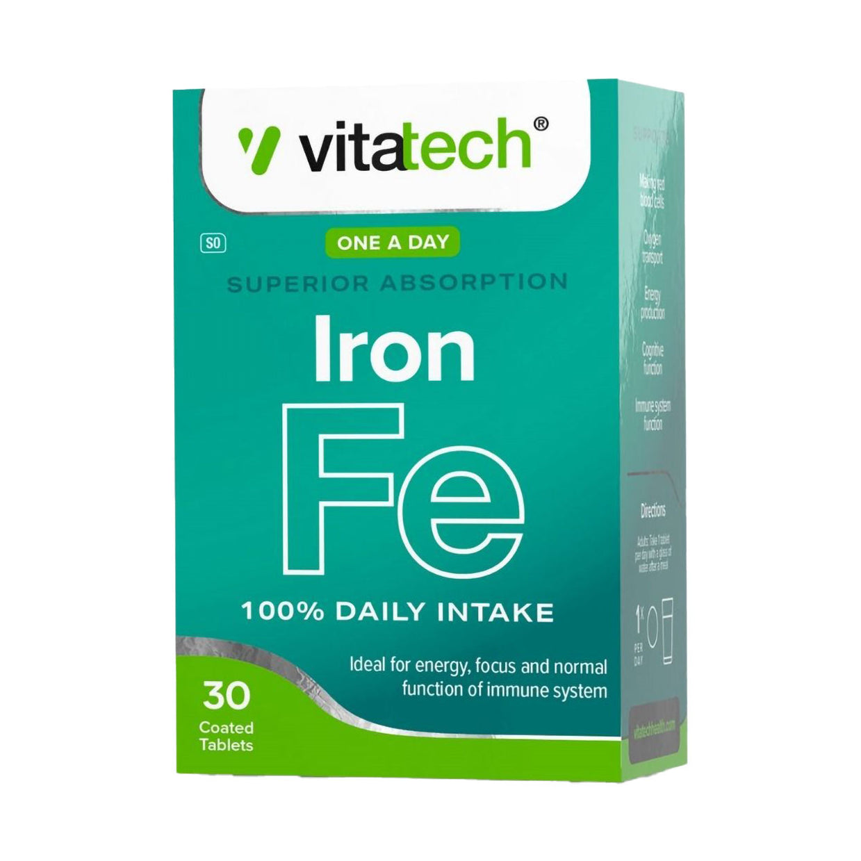 Fe Complex Vitatech Iron Complex 30 Tablets - Med365