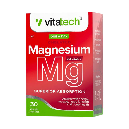 Vitatech Magnesium Glycinate 30 Veggie Capsules