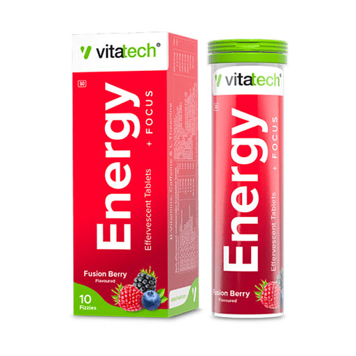 Vitatech Vita+ Energy & Focus Fusion Berry 10 Effervescent Tablets