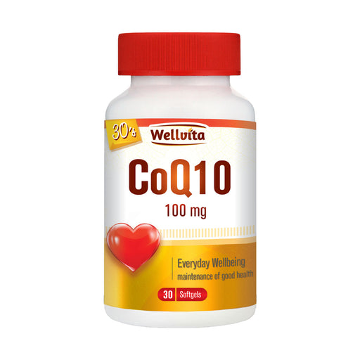 Wellvita Co Enzyme Q10 100mg 30 Softgels