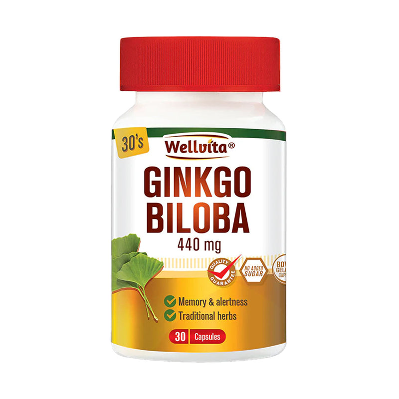 Wellvita Ginkgo Biloba 440mg 30 Capsules
