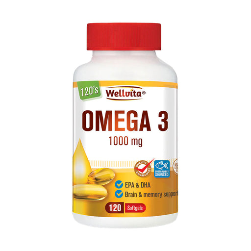 Wellvita Omega 3 1000mg 120 Softgels