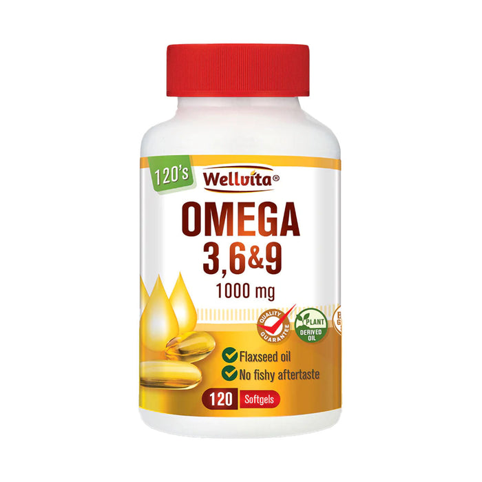 Wellvita Omega 3,6 & 9 1000mg 120 Softgels Capsules