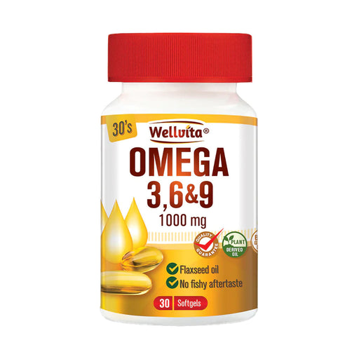 Wellvita Omega 3,6 & 9 1000mg 30 Softgels Capsules