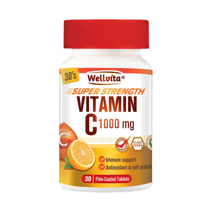 Wellvita Vitamin C 1000mg Super Strength 30 Tablets