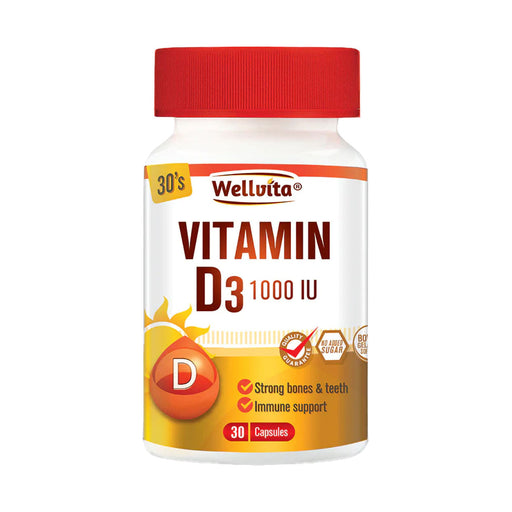 Wellvita Vitamin D3 1000iu 30 Capsules