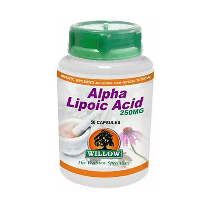 Willow Alpha Lipoic Acid 250mg 50 Capsules