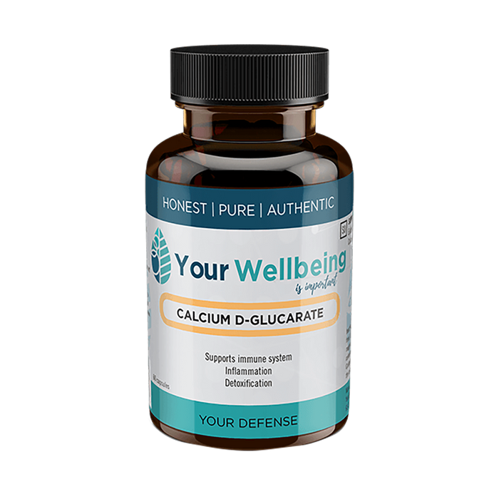 Your Wellbeing Calcium D-Glucarate 60 Capsules