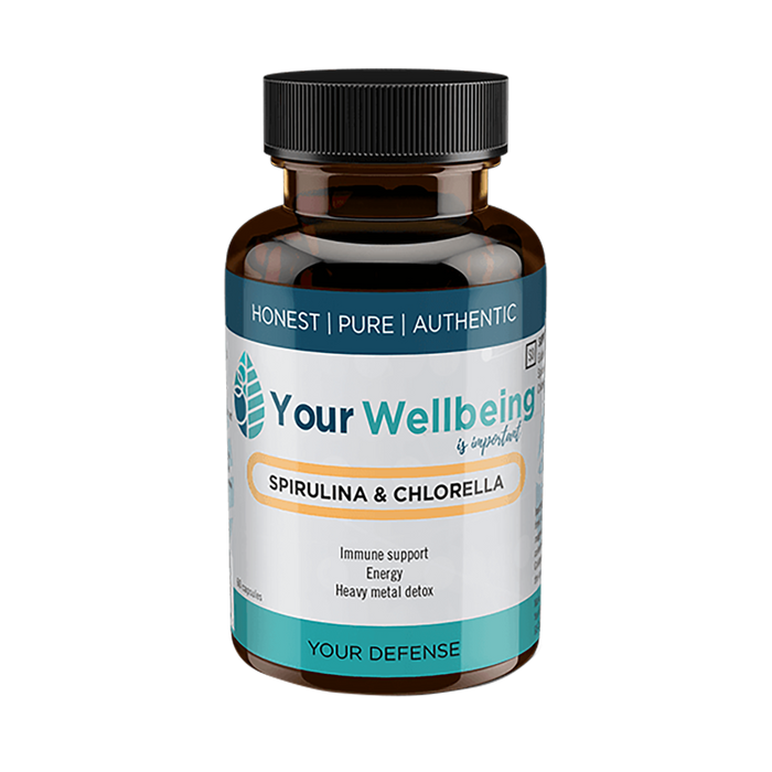 Your Wellbeing Spirulina & Chlorella 60 Capsules