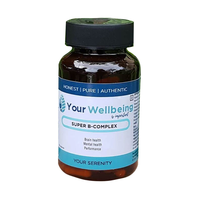 Your Wellbeing Super B-Complex With Quatrefolic 60 Capsules