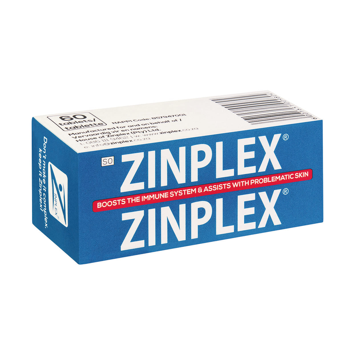 Zinplex Mineral Supplement 60 Tablets - Med365