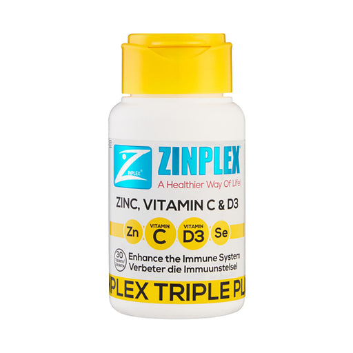 Zinplex Triple Plus With Vitamin D3 & C 30 Tablets