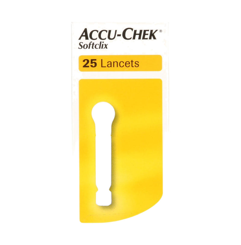 Front packaging for Accu-Chek Softclix Lancets, 25 pack