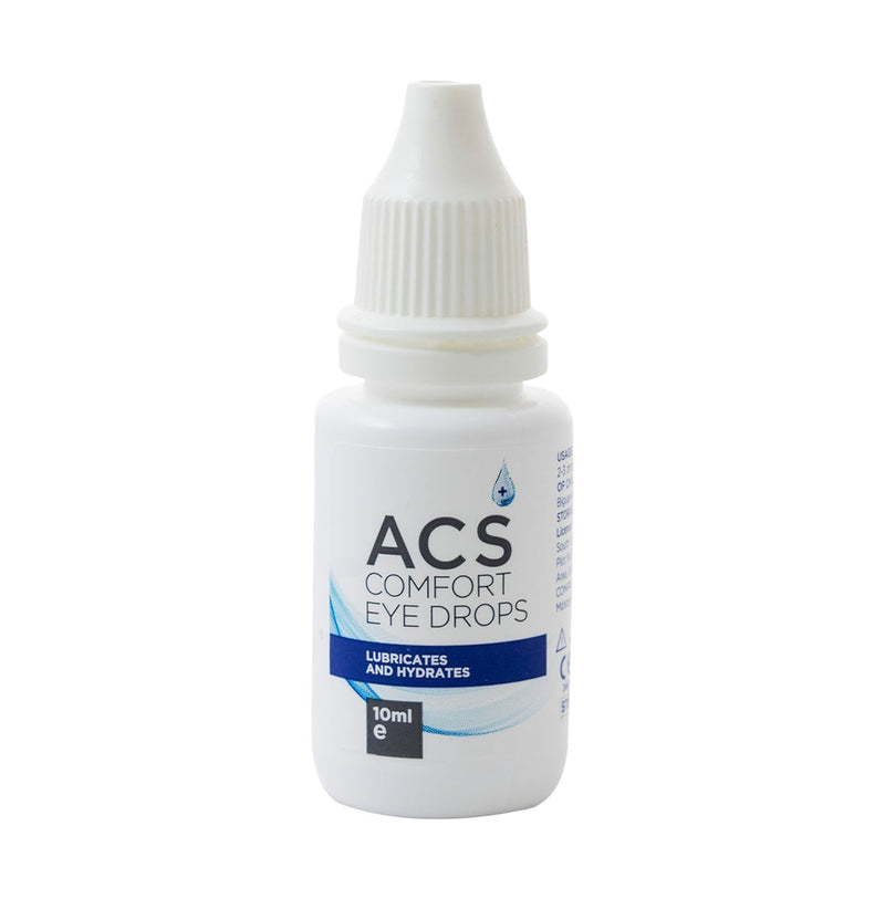ACS Comfort Eye Drops lubricates and hydrates, 10ml bottle