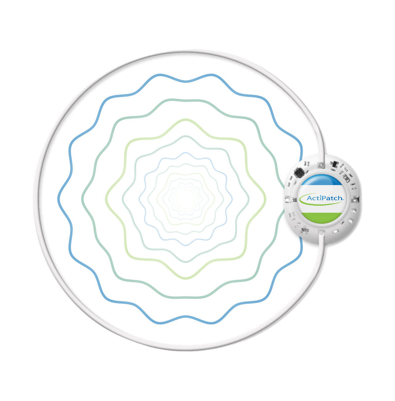 ActiPatch Musculoskeletal Pain Relief Pulsed Shortwave Therapy Device 12cm, circular wearable device with looped pad