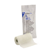 Solventum 3M Scotchcast Plus White Casting Tape, 10.1cm x 3.6m, with packaging and unrolled tape