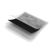 Solventum Actisorb Silver 220 activated charcoal dressing, 10.5 x 19cm, 1 unit, MAS190, shown in layered view