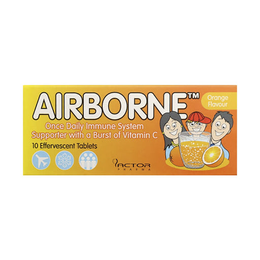 Airborne Orange Flavour 10 Effervescent Tablets
