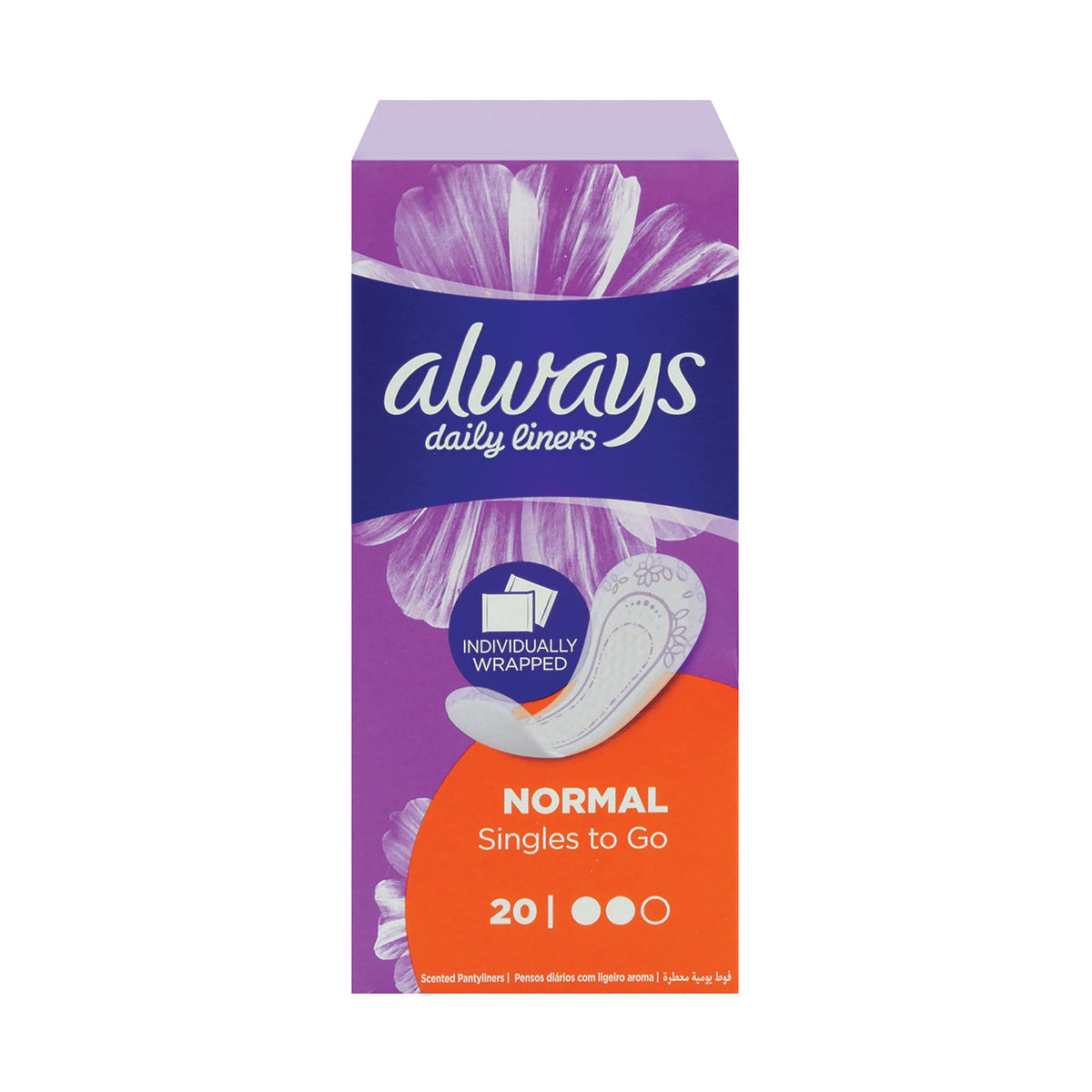 Always Daily Liner Normal 20 Pack Med365